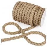 TENN WELL 33FT 1/2" 14MM JUTE ROPE THICK FOR CAT S