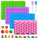 GUMMY BEAR CANDY MOLDS, MINI SILICONE MOLDS, 4-PAC