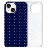 HYTHON FOR IPHONE 15 CASE CUTE POLKA DOT AESTHETIC