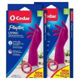 PLAYTEX LIVING REUSEABLE RUBBER CLEANING GLOVES, P