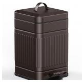 CEROELDA SMALL TRASH CAN WITH LID-5L/1.3 GAL,STAIN