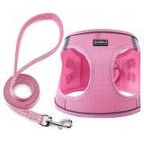 BOOMIBOO DOG HARNESS WITH LEASH SET, NO PULL ADJUS