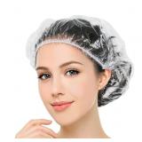 100 DISPOSABLE SHOWER CAPS FOR WOMEN & MEN, 20.5IN