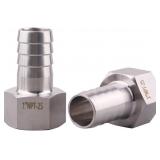 DERNORD 1" BARBED HOSE X 1" NPT FEMALE - HOME BREW
