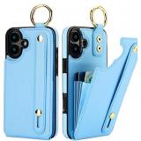 FOLOSU FOR IPHONE 16 PLUS WALLET CASE WITH CARD HO