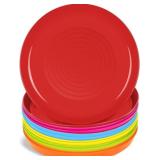 PLASKIDY KIDS PLATES SET OF 12 - TODDLER PLASTIC D