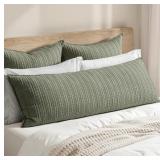 DECORATIVE 100% COTTON WAFFLE BODY PILLOWCASE 20X5