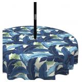 OUTDOOR TABLECLOTH WITH UMBRELLA HOLE AND ZIPPER,