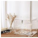 YWLAKE ACRYLIC WEDDING CARD BOX MONEY POST GIFT BO