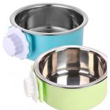 KATHSON CRATE DOG BOWL, REMOVABLE STAINLESS STEEL