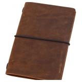 NEWESTOR POCKET TRAVELERS NOTEBOOK, REFILLABLE LEA