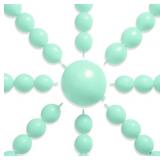 PARTYWOO LIGHT GREEN LINKING BALLOONS 100PCS 6 INC