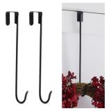 16" WREATH HANGERS FOR FRONT DOOR, HEAVY DUTY IRON