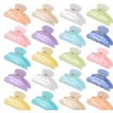 20 PCS ACRYLIC HAIR CLAW CLIPS FOR WOMEN,LARGE | G