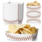 60 PACK PAPER FOOD TRAYS 1 LB DISPOSABLE CARNIVAL