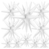PARTYWOO WHITE STAR SPIKE BALLOONS 10PCS EXPLOSION