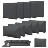 AOXUN 11PCS PATIO CUSHION COVERS REPLACEMENT WITH