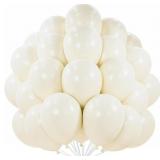 PARTYWOO BEIGE BALLOONS 50PCS CREAM IVORY WHITE CO