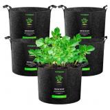 VIVOSUN 5-PACK 30 GALLON PLANT GROW BAGS FABRIC PO