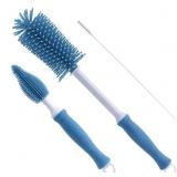 SILICONE CLEANING BRUSH, 12" LONG HANDLE WATER BOT
