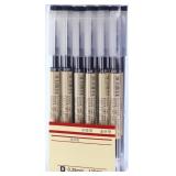 CHINCO 12 PIECES BLACK GEL INK PENS, 0.35 MM JAPAN