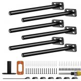 6PCS WALL SHELF BRACKETS HEAVY DUTY FLOATING SHELF
