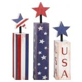 4TH OF JULY DECORATIONS SET, RED WHITE BLUE DECOR,