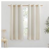 NICETOWN THICK LINEN BLEND CURTAINS FLAX TEXTURED