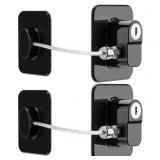 FRIDGE LOCK, 2PCS UPGRADED REFRIGERATOR LOCK FOR F