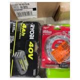 1 LOT (1) MILWAUKEE HOLE DOZER 4".(1) RYOBI 40V BA