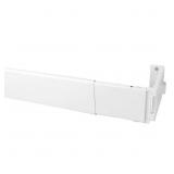 48 IN. - 84 IN. SINGLE CURTAIN ROD IN WHITE