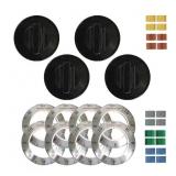 ELECTRIC KNOB IN BLACK (4-PACK)