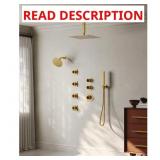 $468 RAINFALL 8-SPRAY SQUARE 12 IN. DUAL SHOWER SY