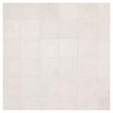 VANILLA WARM WHITE 3 IN. X 3 IN. SQUARE HONED MARB