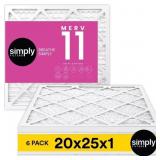 20 IN. X 25 IN. X 1 IN. MERV 11 MPR 1000 PLEATED F