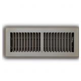 4 IN. X 12 IN. 2-WAY STEEL FLOOR REGISTER IN BROWN