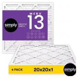 20 IN. X 20 IN. X 1 IN. MERV 13 FPR 10 PLEATED FUR