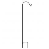 FUCHSIA 64 IN. BLACK STEEL SHEPHERD HOOK