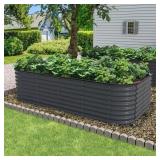 $129 VEIKOUS DARK GRAY GALVANIZED STEEL RAISED GAR
