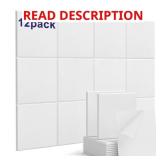 12 IN. X 12 IN. X 0.6 IN. WHITE SQUARE SELF-ADHESI