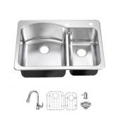 $329 GLACIER BAY BRATTEN 33 IN. DROP-IN 60/40 DOUB