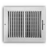 1 LOT (2) 10 IN. X 8 IN. 2-WAY STEEL WALL/CEILING