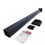 3 IN. X 3 IN. X 42 IN. BLACK POWDER COATED ALUMINU