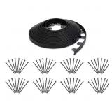VIGORO 100 FT. X 1.5 IN. NO-DIG BLACK PLASTIC LAND