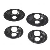 EVERBILT UNIVERSAL PORCELAIN DRIP BOWL IN BLACK (4