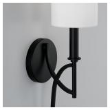 1 LIGHT WALL SCONCE-MATTE BLACK FINISH CAPITAL LIG