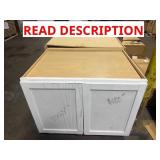1 LOT OF (2) WHITE SHAKER CABINETS