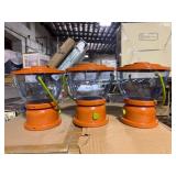1 LOT OF (3) LANTERN POPCORN BUCKETS