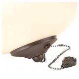 HARBOR BREEZE 2-LIGHT BRONZE LED CEILING FAN LIGHT