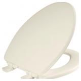 BEMIS ASHLAND WOOD BISCUIT ELONGATED SOFT CLOSE TO